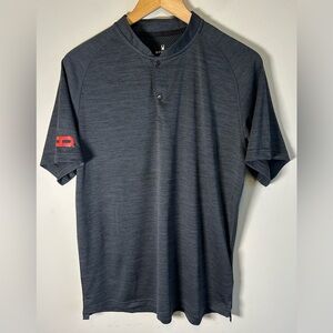 Spyder Mission Blade Collar Polo Shirt Size L Grey (S17979) Like New Never Worn